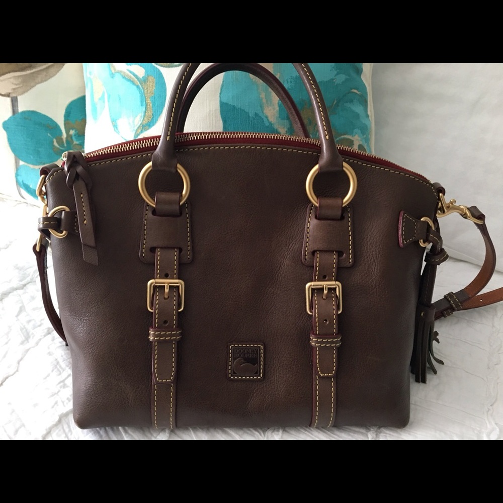 - Dooney Bourke Sachel. Brown leather. New.